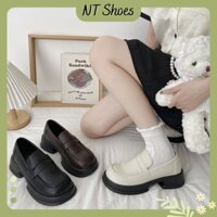 Giày Lolita da nữ dáng Oxford basic đế cao mũi tròn cơ bản G51_NT Shoes