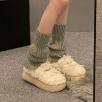 Giày Lông Nhà Giày Mùa Đông Học Sinh Cao Cấp Thường Ngày