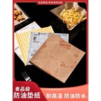Giấy lót chống dầu, giấy thấm dầu, giấy báo chuyên dùng cho khoai tây chiên, gà rán, bánh burger, bánh mì, giấy dầu thương mại cho nhà bếp