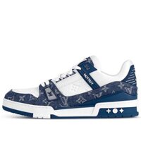 GIÀY LOUIS VUITTON LV TRAINER SNEAKER DENIM BLUE