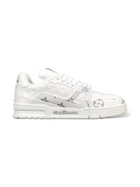 Giày Louis Vuitton LV Trainer 54 Pattern Gray White