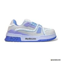 Giày Louis Vuitton LV Trainer 54 Signature Blue Denim