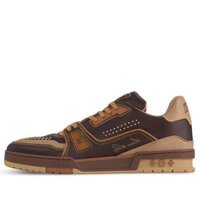 Giày Louis Vuitton LV Trainer Marron Brown Like Auth