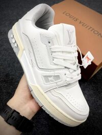 Giày Louis Vuitton LV Trainer 54 Signature White 1A8WB3