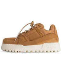 Giày Louis Vuitton LV Trainer Maxi Beige Nubuck Like Auth