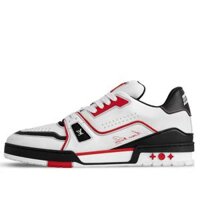 Giày Louis Vuitton LV Trainer White Red Black Like Auth