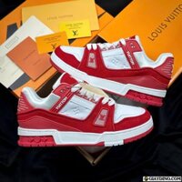 Giày Louis Vuitton Trainer Red White 1A8PJW