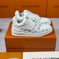 Giày Louis Vuitton Trainer Sneaker Grey White