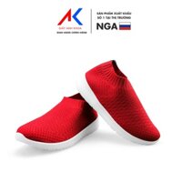 Giày lười bé trai cổ chun, giày thể thao bé trai từ 2 đến 10 tuổi siêu nhẹ chống trơn ANH KHOA 43ĐC