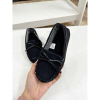 Giày Lười Bé Trai Da Lộn Đen Cat&Jack