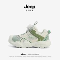 Giày lưới bé trai JEEP giày bé gái rỗng một lưới thoáng khí mùa hè Giày mẫu mới 2024 Giày thể thao mặt lưới trẻ em