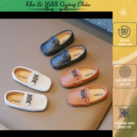 Giày Lười Cho Bé Trai Đế Chống Trơn Trượt,Giày Loafer Bé Trai Da PU Mềm Cao Cấp(V3321)