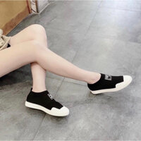 Giầy lười chun co giãn chất len ôm khít