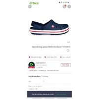 Giày lười clog unisex CROCS crocband 11016-410