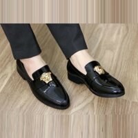 Giày Lười Da Bóng Nam Giá Rẻ -Tăng Thêm Chiều Cao 3cm - GL02 KHO❤️GIẦY🧡GIÁ💛GỐC