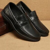 Giày lười da nam đế êm AIBUQIS - Đen 44