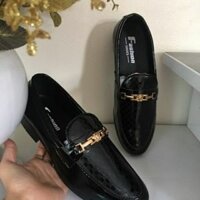 Giày lười da nam đế mới 2p