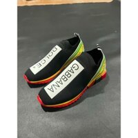Giày lười Dolce hoạ tiết DG - Giày in chữ DG cực chất-Giày lười thời trang nam cao cấp Black_qma.sneaker