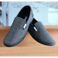 Giày Lười, Giày Xỏ Nam chất liệu vải, hai cánh thun dễ dàng xỏ chân