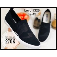 GIÀY LƯỜI LEVO NAM ( DA, VẢI)