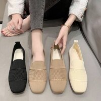 Giày lười lưới thời trang đế mềm, Dép đế phẳng thoáng khí rỗng