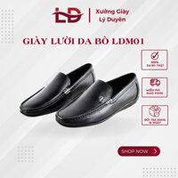 Giày Lười Mọi Nam Đẹp Da Bò Cao Cấp Hàng Hiệu Chính Hãng Màu Đen, Nâu Giày Da Nam Nhập Khẩu Cao Cấp LD01