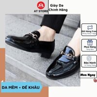 Giày Lười Nam Công Sở Da Bóng có Đai Ngang - Giày Nam Đẹp đê cao 3cm , khâu chăc chắn - Giảm giá 50% - Mã GC02 🎍