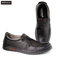 Giày lười nam da bò đế cao su siêu bền Rozalo R6792 💍