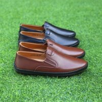 Giày lười nam da bò hàng đế khâu về 2 màu Siêu Đẹp hàng cso bảo hành