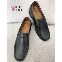 Giày lười nam da bò thật bảo hành 12 tháng - DI9911 - Chú Tuấn Giày