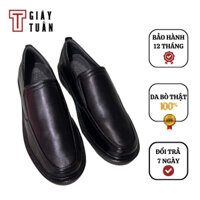 Giày lười nam da bò thật có size lớn bảo hành 12 tháng - TH003 - Chú Tuấn Giày