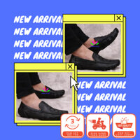 Giày Lười Nam Da Đế Bệt In Vân MK-08