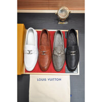 Giày lười nam da nhập khẩu mềm mịn LV Louis Vuitton cao cấp 2023