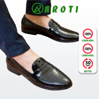 Giày Lười Nam Đẹp Băng Khuyết Da Bóng Rất Sang Trọng - M367-BONG