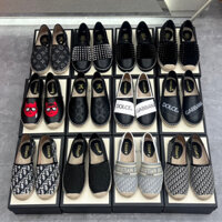 Giày lười nam, giày slip on nam đế cói, slip on nam Lv, Bản đẹp Fullbox thẻ bill hot