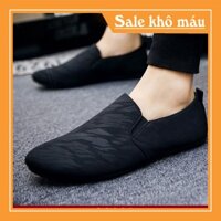 Giày lười nam hàng hiệu - Giày Lười Vải Nam Hàn Quốc Giày lười vải phong cách cam kết uy tín, chất lượng