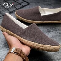 Giày Lười Nam Nữ Cox Shoes Brown 3160