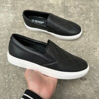 Giày lười nam SlipOn bản phối kẻ ô hình quả trám Vanus Shoes chất liệu da xít êm mềm chống nhăn tốt