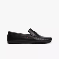 Giày lười nam Tommy Hilfiger Leather – Màu đen