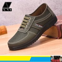 Giày Lười Nam Vải Cao Cấp Siêu Nhẹ Siêu Thoáng AVI - 285 ;;
