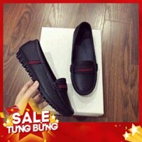 Giày Lười Nữ 2 Màu Đen Trắng Thời Trang