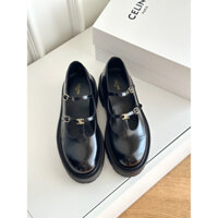 Giày lười nữ da thật, giày oxford cao cấp Celinne 2023