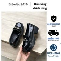 Giày lười nữ đế cao su 5 phân hách dáng siêu xinh