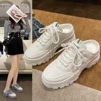 Giày lười nữ đế cao，giày sneaker thời trang nữ Đế dày tăng thêm chiều cao