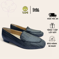 Giày Lười Nữ, Giày Loafer Nữ Đế Bệt Màu Đen Size 37, Giày Hiệu Xuất Dư YAMI