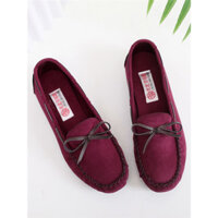 Giày lười nữ mùa xuân hè mới Jingrui, giày vải cổ Bắc Kinh, giày đế bằng đơn cho nữ