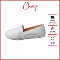 Giày Lười Nữ Slip On Có Big Size Giày Mọi Nữ Da Mềm Cherry Shop SO