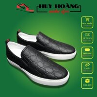 Giày Lười Slip On Nam GC Hàn Quốc Đẹp Giá Rẻ Nhất - Da Bóng - Bản Hiếm Đế Khâu Chắc Chắn Full Bill Box