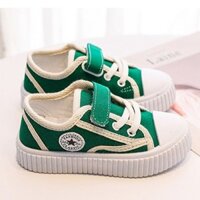 Giày Lười Thể Thao Phong Cách Hàn Quốc năng động cho trẻ em học sinh  1-7 tuổi- màu xanh lá cây