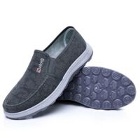 Giày lười vải nam FS - Màu xám 44